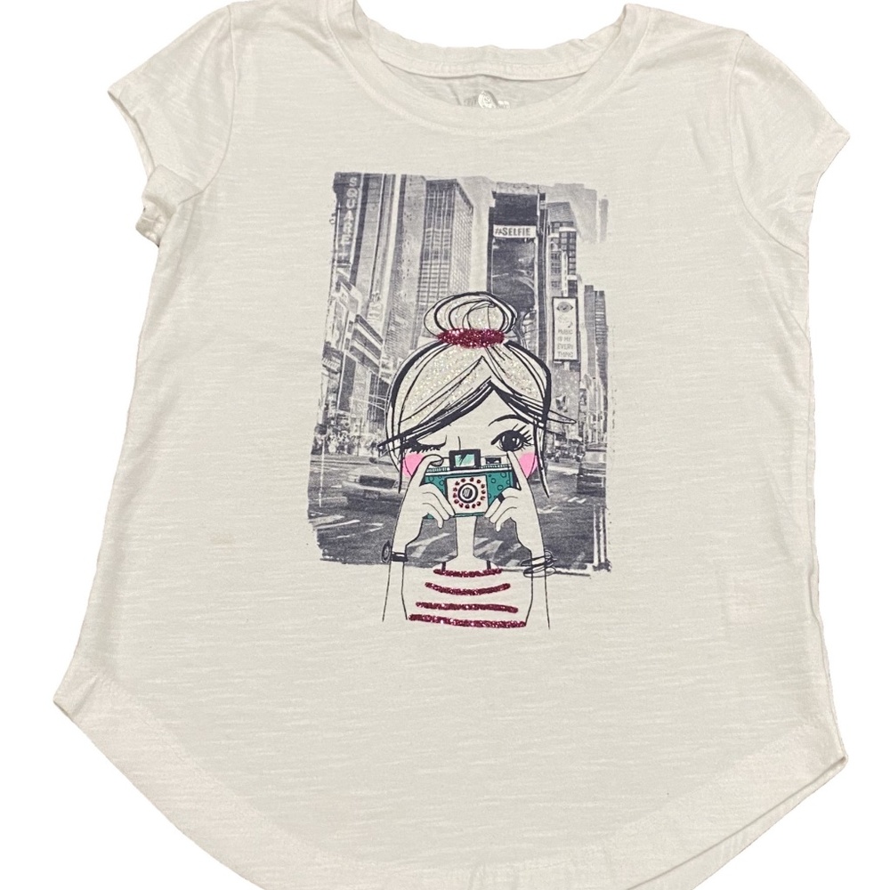 White Graphic Tee